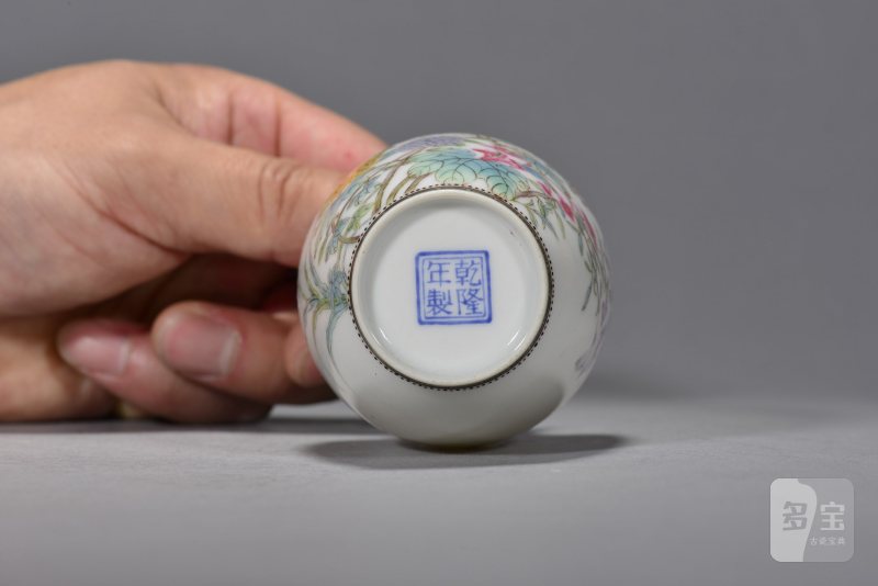 民国 珐琅彩花鸟瓶一对 - 图5